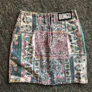 Vintage 90’s denim mini skirt